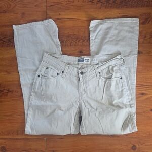 Signature by Levi Strauss Light Beige Low Rise Bootcut Jeans